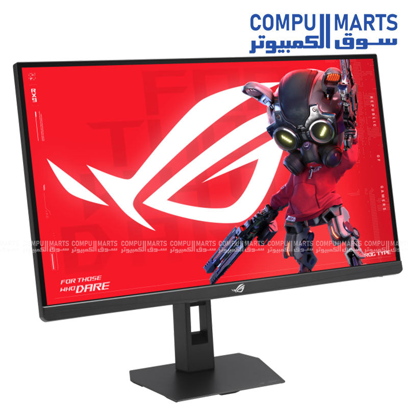 Premium 5K gaming monitor featuring 0.3ms GTG response time DisplayHDR 600 support and 97 percent DCI-P3 color coverage for immersive gameplay and visual accuracy