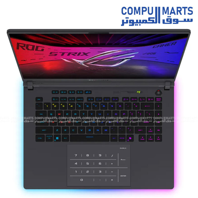 ASUS ROG Strix G16 G615LW-RV132W – Intel Core Ultra 9 275HX – RTX 5080 16GB – 32GB DDR5 – 1TB SSD – 16 inch 165Hz WUXGA Gaming Laptop – Windows 11 – Egypt