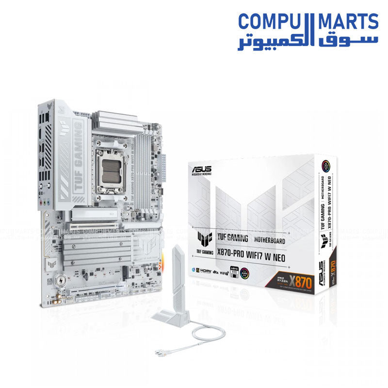 ASUS TUF GAMING X870-PRO WIFI7 W NEO AM5 ATX Gaming Motherboard