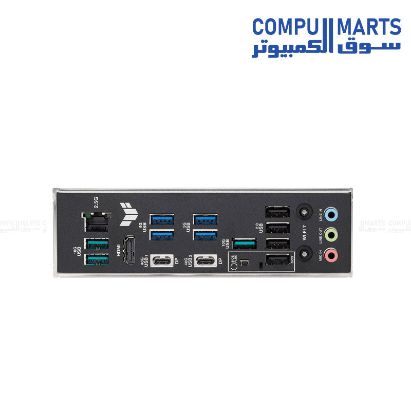 ASUS TUF GAMING X870E-PLUS WIFI 7 Motherboard AM5 DDR5- PCIe 5.0- USB 4.0- 2.5G LAN