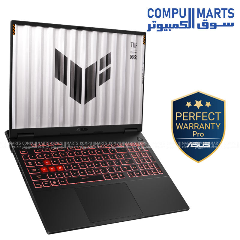 ASUS TUF Gaming A16 FA608PP-RV169W – Gaming Laptop – Ryzen 9 8940HX – RTX 5070 8GB – 16GB RAM – 1TB SSD – 16-inch FHD+ 165Hz Display – Jaeger Gray