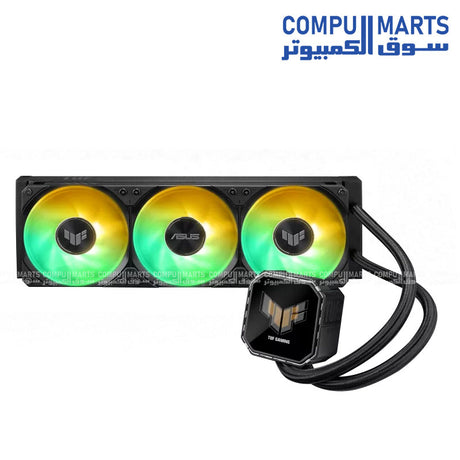 ASUS TUF Gaming LC III 360 ARGB LCD Liquid CPU Cooler with 2.8-inch Display and Triple 120mm Fans