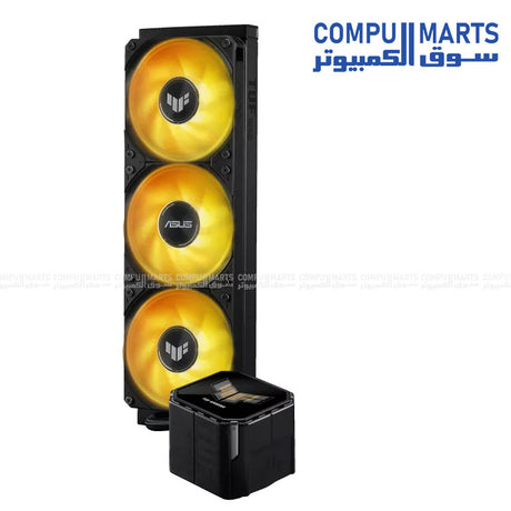 ASUS TUF Gaming LC III 360 ARGB LCD Liquid CPU Cooler with 2.8-inch Display and Triple 120mm Fans