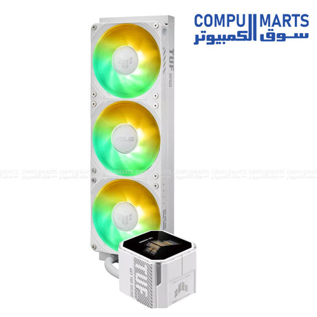 ASUS TUF Gaming LC III 360 ARGB LCD Liquid CPU Cooler with 2.8-inch Display and Triple 120mm Fans