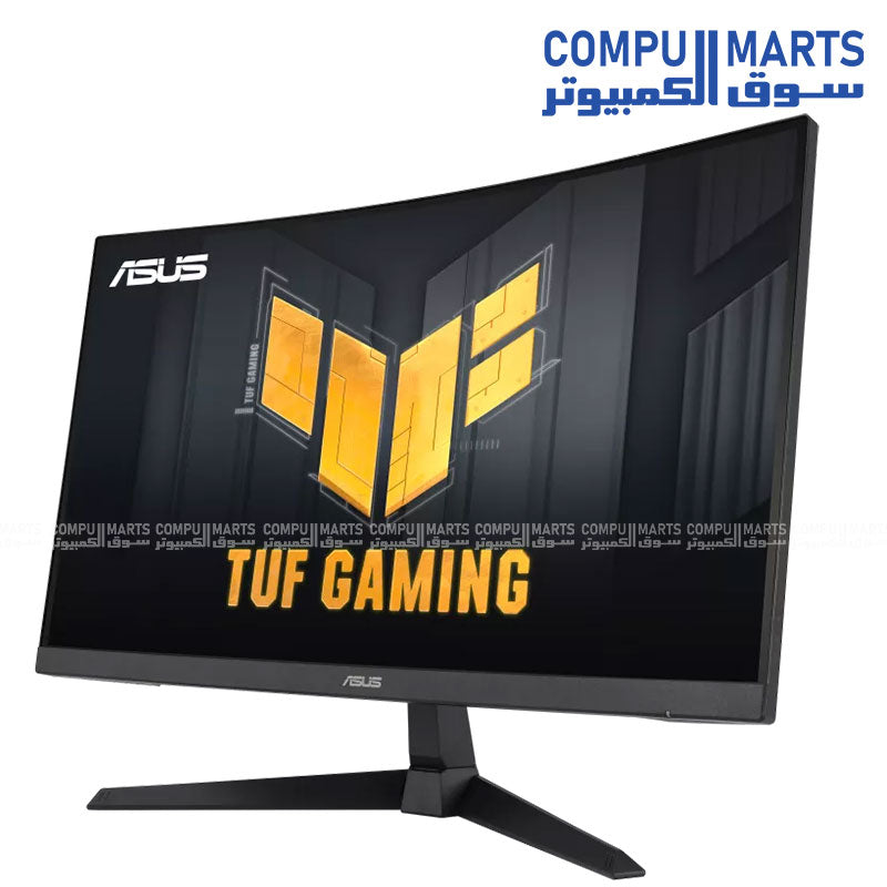 High refresh rate curved gaming monitor featuring 1500R curvature FreeSync Premium support and ELMB technology for smooth competitive gameplay performance