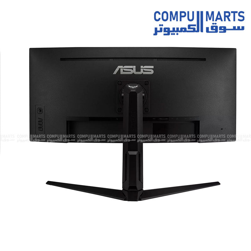 ASUS VG34VQL1B curved monitor with 120 percent sRGB color space, 90 percent DCI-P3 coverage, DisplayHDR 400 certification, and anti-glare screen