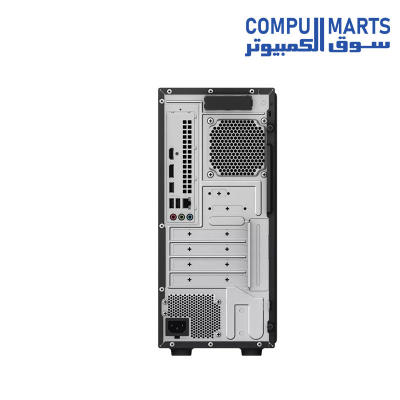 Black ASUS mini tower desktop system featuring Intel UHD Graphics, Intel Core 7 240H processor and Windows 11 Home from Compumarts