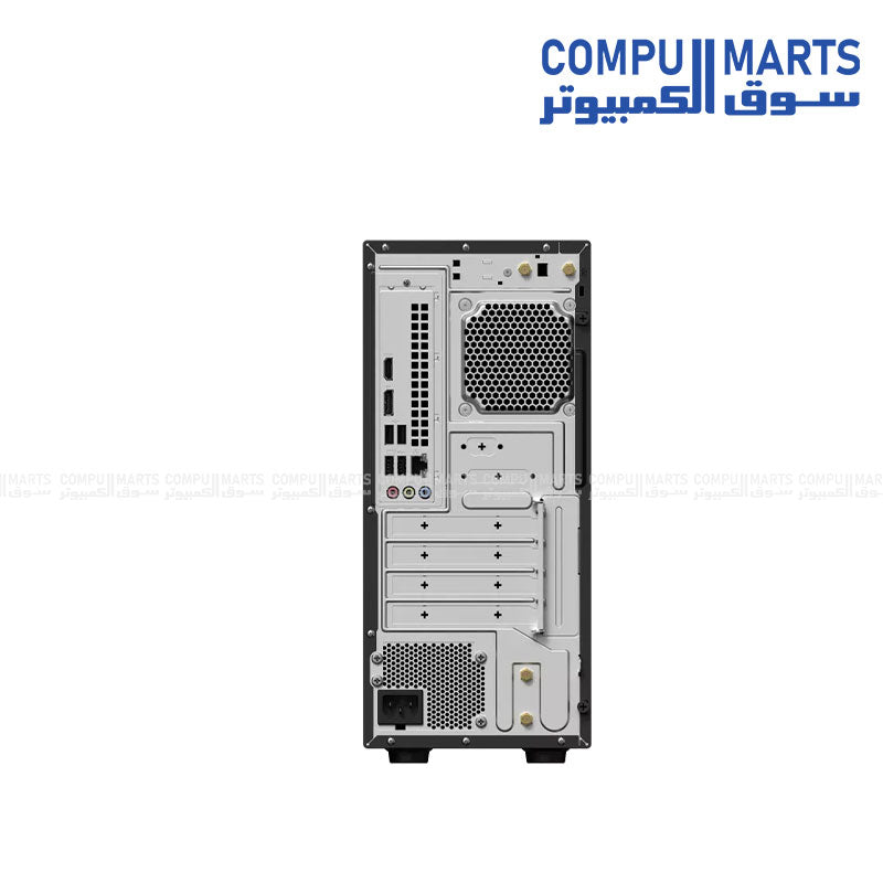 ASUS V500 Mini Tower Desktop PC with Intel Core i7, 16GB RAM, and 512GB SSD in a compact gray design