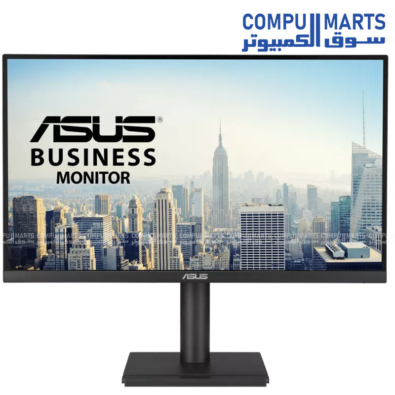 ASUS VA27UCPS 27 Inch 4K UHD IPS Business Monitor 3840×2160 HDR10 USB-C PD 65W Adaptive-Sync Ergonomic Display with Stereo Speakers and USB Hub