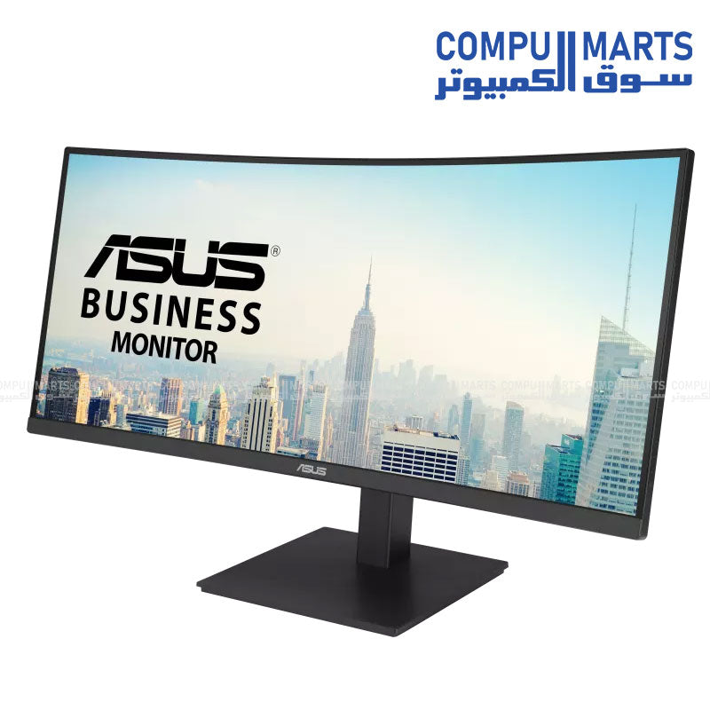 ASUS VA34VCPSR 34-inch WQHD Curved Docking Monitor with USB-C 96W, RJ45, HDR10, Adaptive-Sync, Eye Care – Buy in Egypt