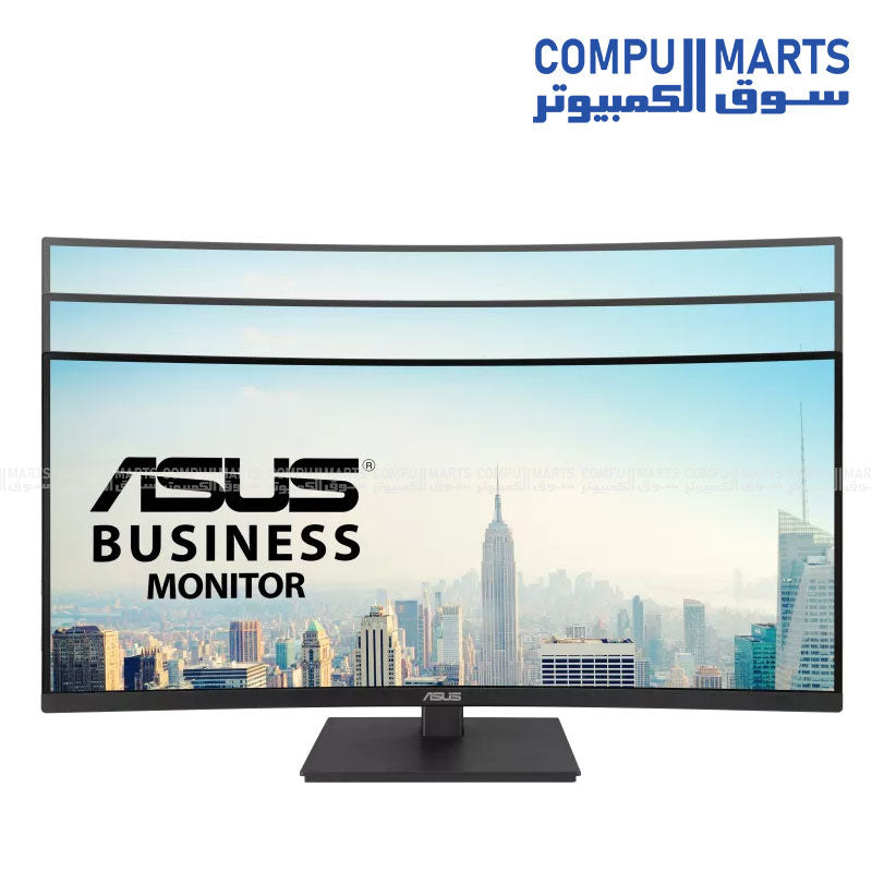 ASUS VA34VCPSR 34-inch WQHD Curved Docking Monitor with USB-C 96W, RJ45, HDR10, Adaptive-Sync, Eye Care – Buy in Egypt