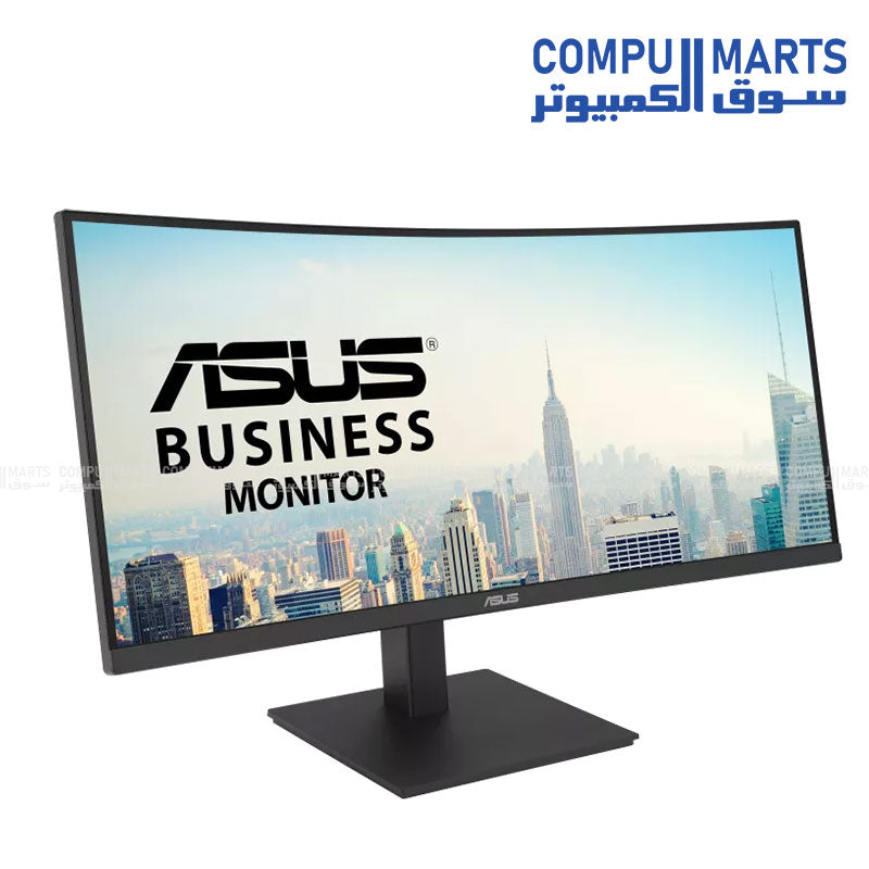 ASUS VA34VCPSR 34-inch WQHD Curved Docking Monitor with USB-C 96W, RJ45, HDR10, Adaptive-Sync, Eye Care – Buy in Egypt