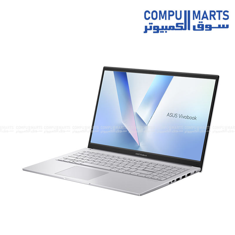 ASUS Vivobook 15 X1504VA-NJ083W laptop 15.6-inch FHD display with Intel Core i3-1315U processor, 8GB RAM, 256GB SSD, Windows 11 Home, Cool Silver color – buy online in Egypt