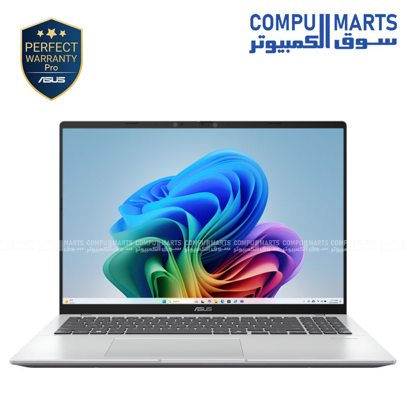 ASUS X1607QA-MB054W – 16-inch Cool Silver Laptop – Snapdragon X X1 – 16GB LPDDR5X – 1TB SSD – WUXGA – Windows 11 – Wi-Fi 6E