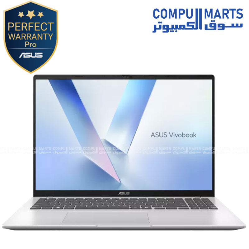 ASUS Vivobook 16 X1607CA-MB117W 16" WUXGA Laptop, Core Ultra 7 255H, 16GB RAM, 1TB SSD, Intel Arc Graphics, Win 11 – Cool Silver