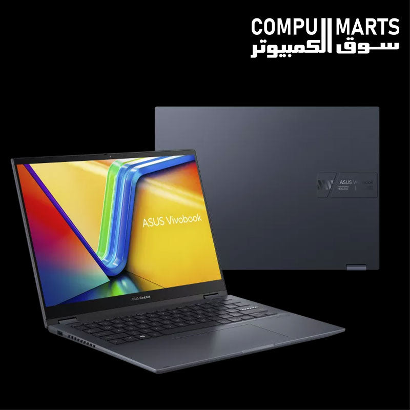 1. ASUS Vivobook S 14 Flip OLED laptop with 8GB DDR4 RAM and AMD Radeon Graphics