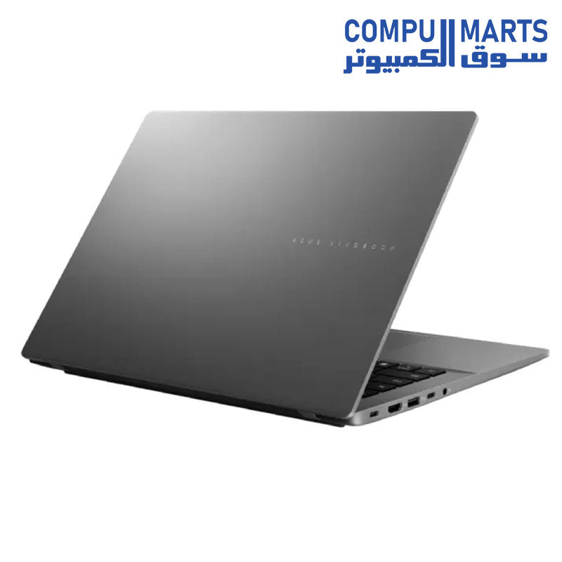 Alt Text 1: ASUS Vivobook S14 S3407AA-SF155W laptop in Matte Gray available at Compumarts Egypt