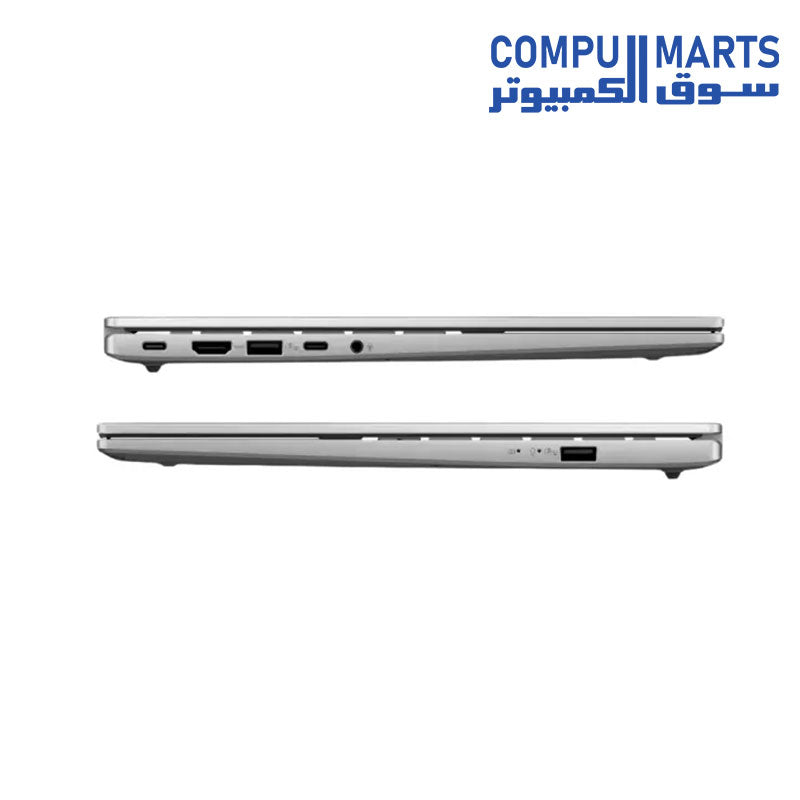 Close-up of the backlit chiclet keyboard and precision touchpad on the ASUS Vivobook S14 S3407AA-SF155W