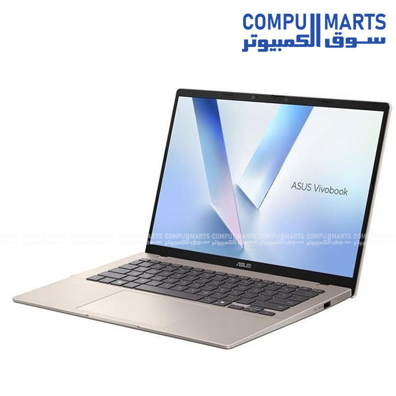 ASUS Vivobook X1407QA-LY045W Platinum Gold Laptop Snapdragon X1 16GB 512GB 14-inch WUXGA IPS Display
