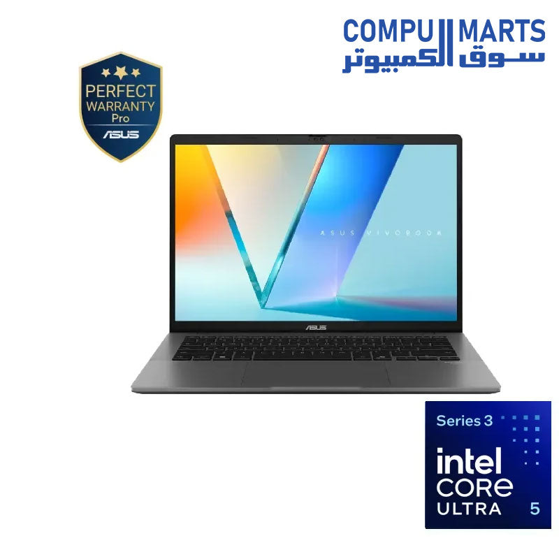 ASUS Vivobook S14 S3407AA-SF155W laptop in Matte Gray available at Compumarts Egypt