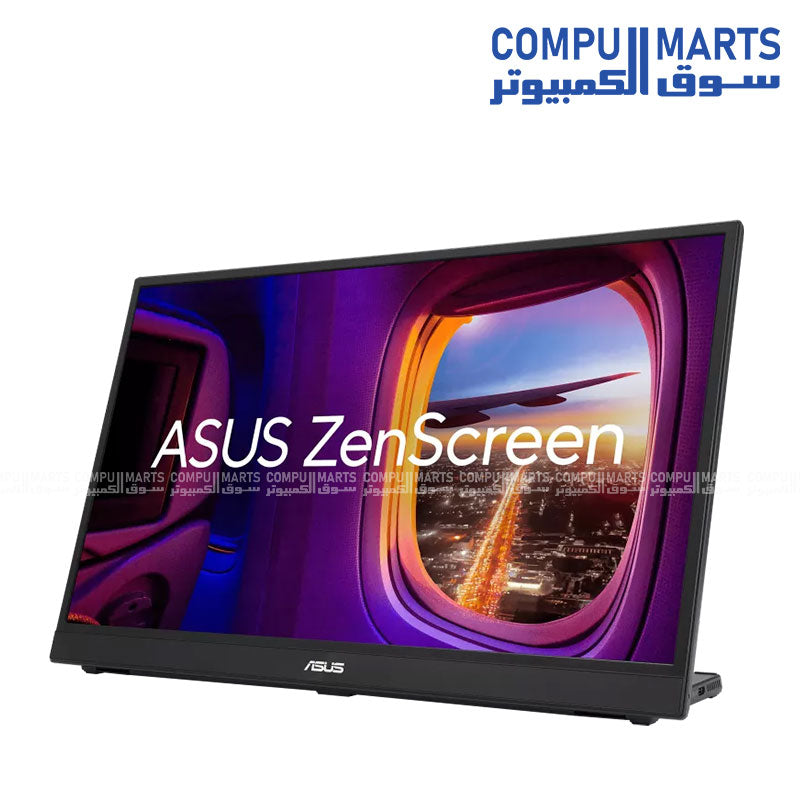 ASUS ZenScreen MB17AHG 17.3 Inch Portable Monitor with Full HD IPS Display 144Hz SmoothMotion FreeSync Premium USB Type-C HDMI and L Shaped Kickstand