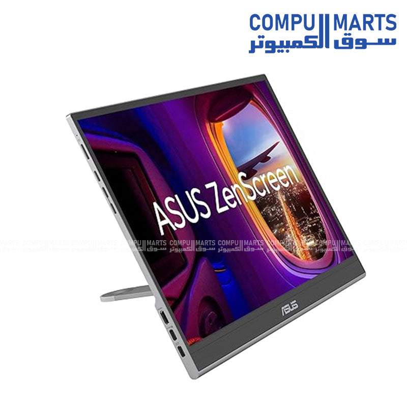 ZenScreen MQ16FC 16:10 OLED portable monitor with 95% DCI-P3 color coverage and auto rotation support for flexible usage in Egypt