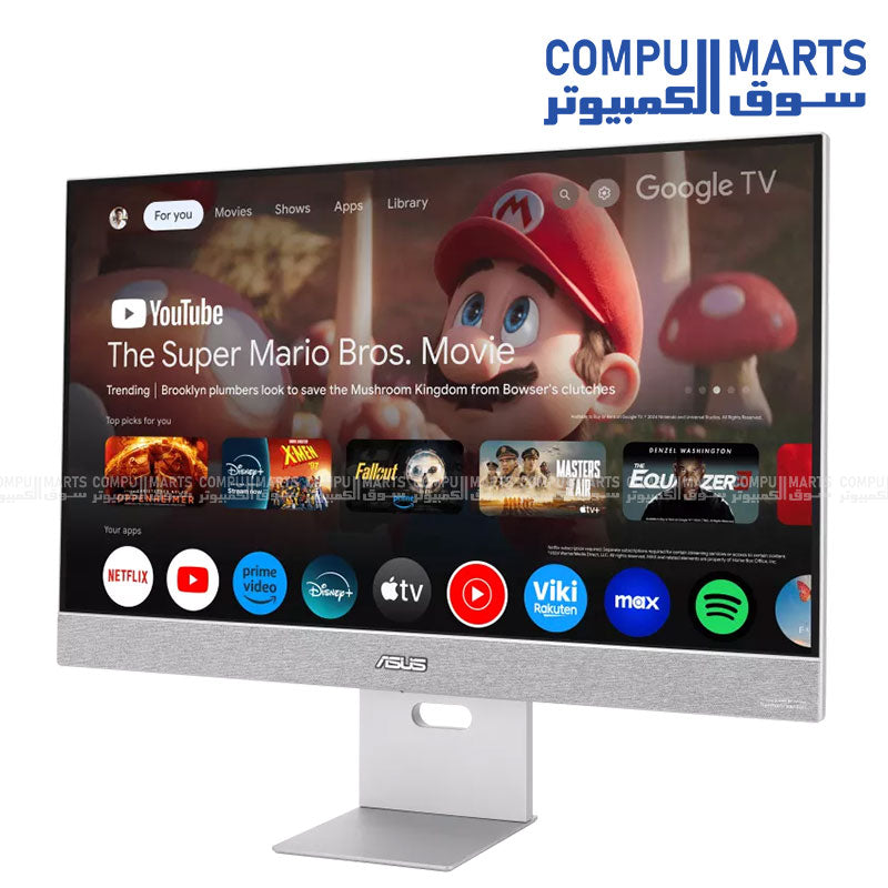 ASUS ZenScreen Smart display with Android 11 operating system multi-platform streaming support and embedded WiFi connectivity for smart viewing experiences