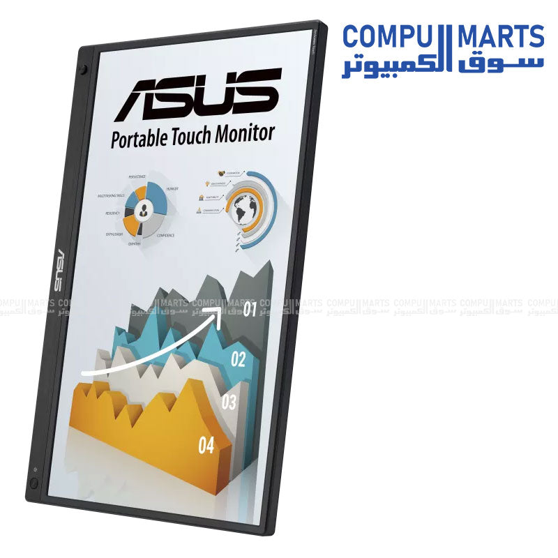 ASUS ZenScreen MB16AMTR – 15.6" Portable FHD IPS Touch Monitor – USB-C – Built-in Battery
