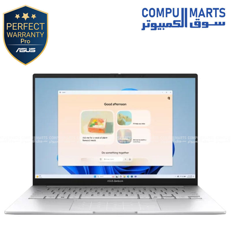 ASUS Zenbook 14 OLED UX3405CA-PP009W – Intel Core Ultra 9, 32GB RAM, 1TB SSD, Intel Arc Graphics, 14-inch 3K OLED Laptop – Egypt