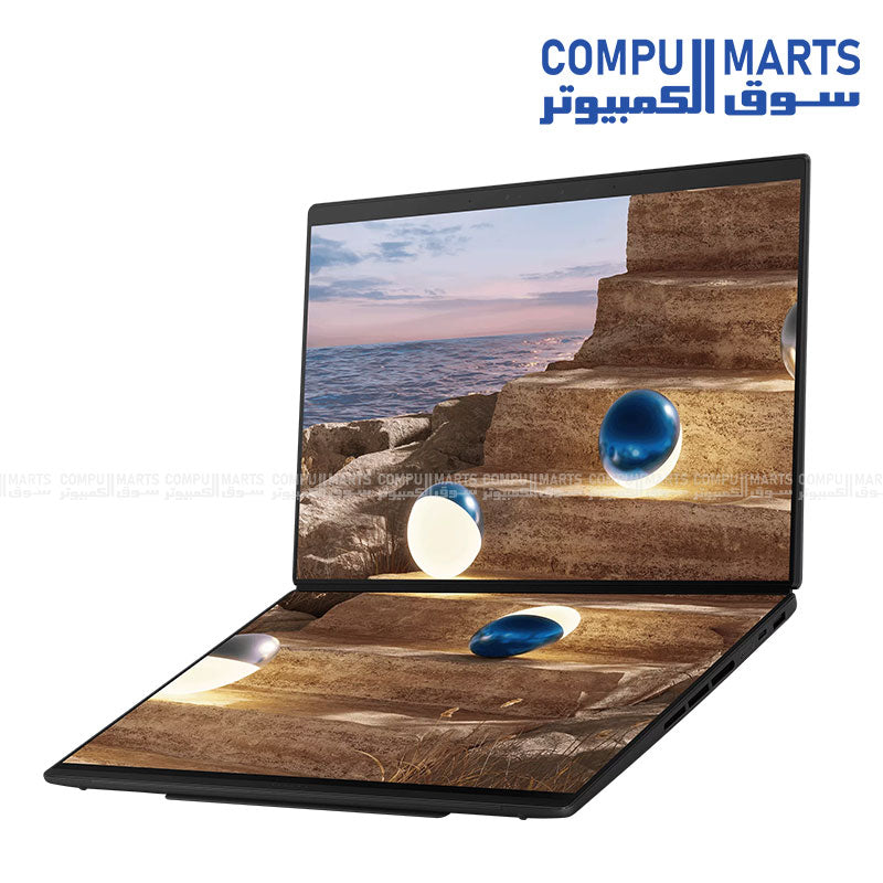 ASUS Zenbook DUO UX8407AA Laptop – Dual Screen OLED – ASUS – 14 Inch 3K 144Hz Touch Moher Gray