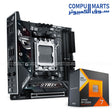 ASUS ROG STRIX B850-I + Ryzen 7 7800X3D – Mini-ITX Motherboard + CPU – Compact Gaming Bundle