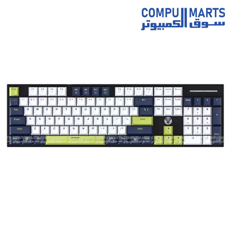 Fantech ATOM104S MK878S White Taro / Rosie Mechanical Keyboard