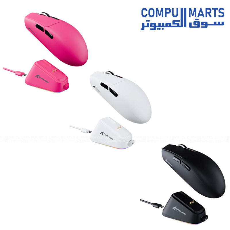 ATTACK SHARK G3 PRO – Wireless Gaming Mouse – 25000 DPI – Ultra Lightweight – Charging Dock