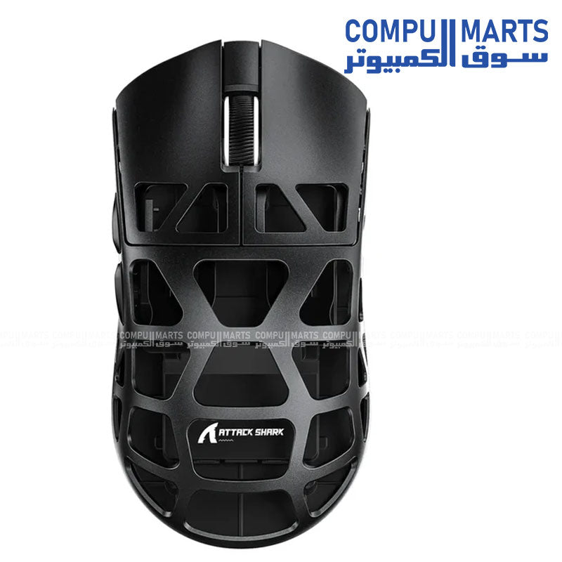 ATTACK SHARK R3 Superlight Gaming Mouse – Black – 46g Ultra Lightweight