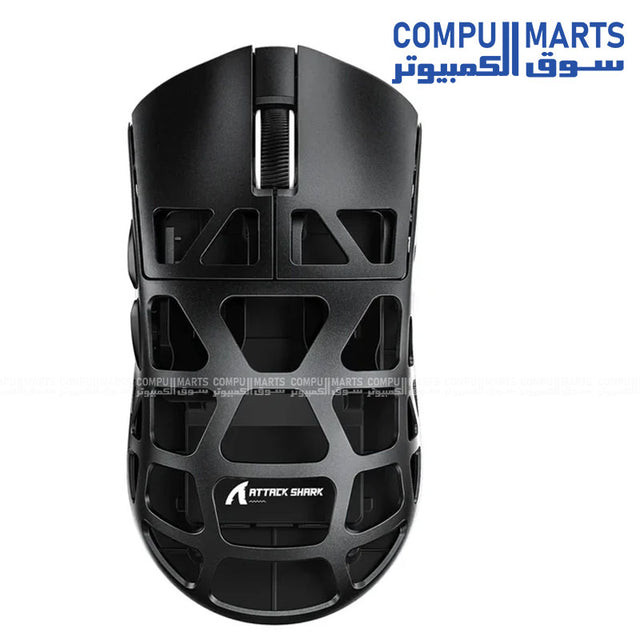 ATTACK SHARK R3 Superlight Gaming Mouse – Black – 46g Ultra Lightweight