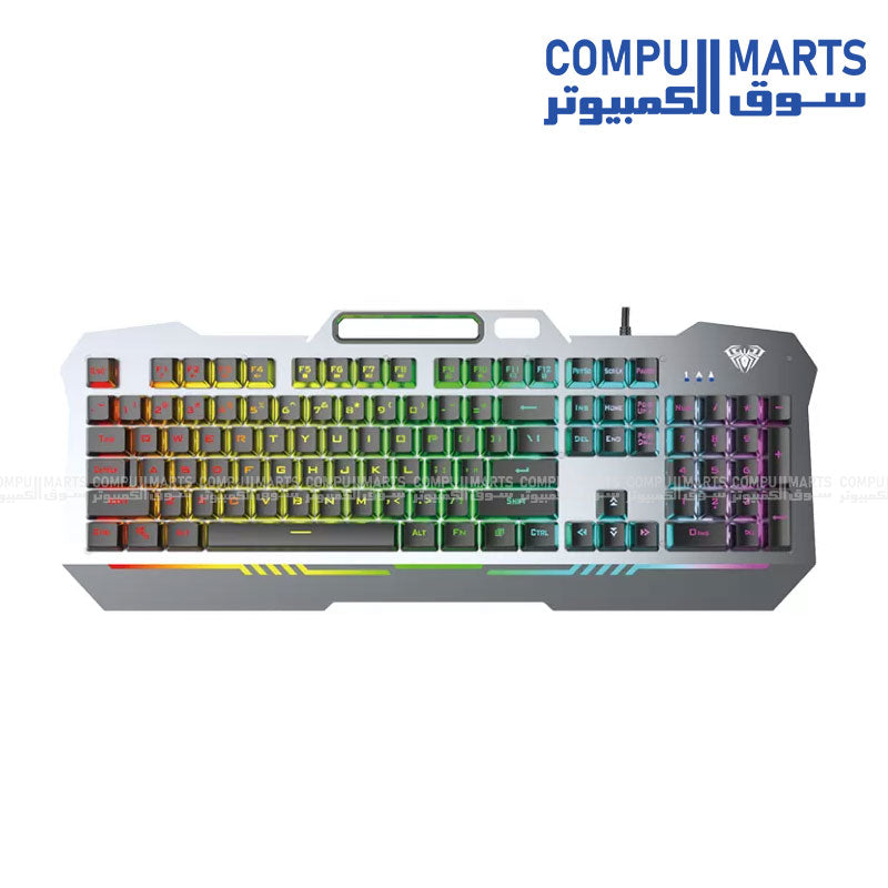 AULA F3010 Wired Gaming Keyboard – Durable, Ergonomic Design with Backlit Keys
