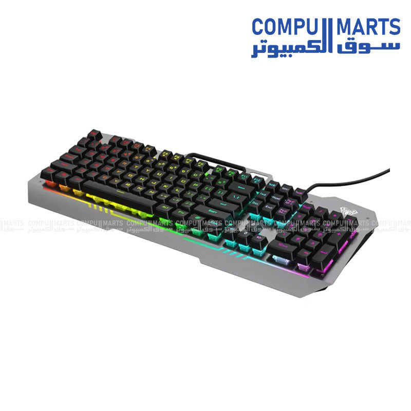 AULA F3010 Wired Gaming Keyboard – Durable, Ergonomic Design with Backlit Keys