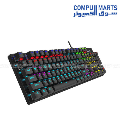 AULA S2022 Mechanical Gaming Keyboard – Blue Switch, Backlit and Ergonomic Design