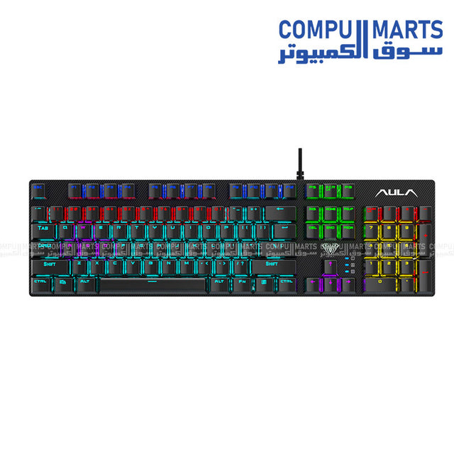 AULA S2022 Mechanical Gaming Keyboard – Blue Switch, Backlit and Ergonomic Design