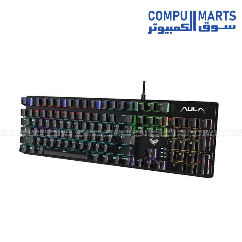 AULA S2022 Mechanical Gaming Keyboard – Blue Switch, Backlit and Ergonomic Design