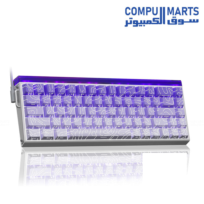 Aula HERO 68 Lighthouse Magnetic Keyboard with RGB Lighting and Metal Control Knob