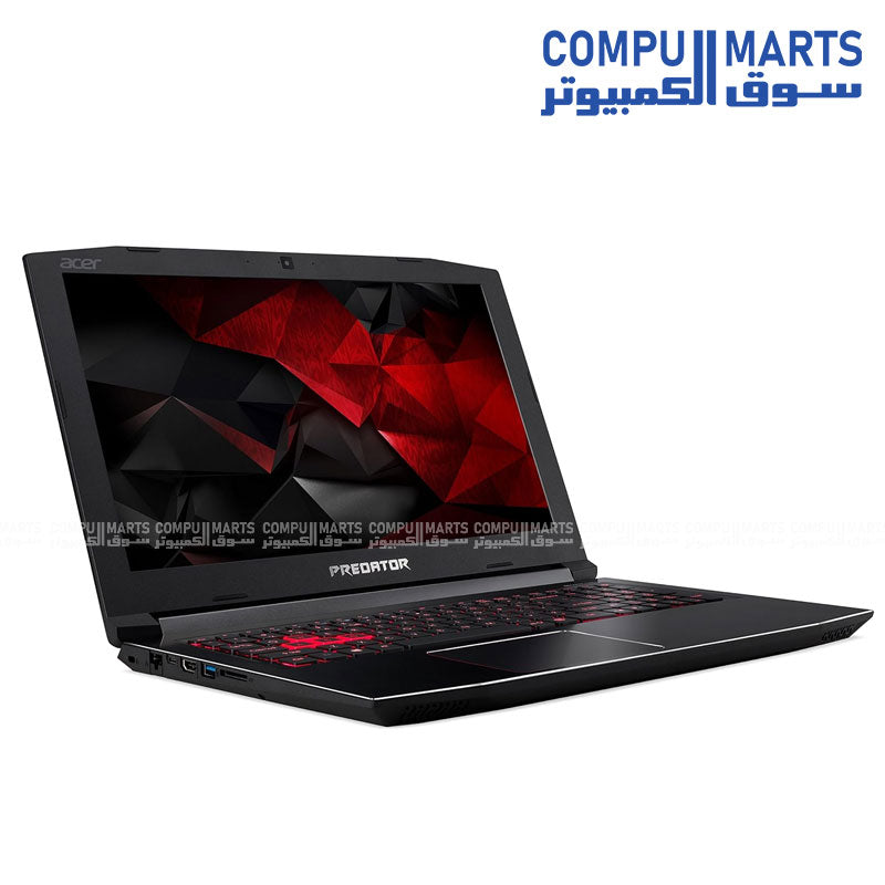 USED Acer Predator Helios 300 Gaming Laptop – i7-7700HQ – 16GB RAM – 256GB SSD + 500GB HDD – GTX 1060 6GB – 15.6" FHD – Windows 10 Pro – 3 Months Warranty
