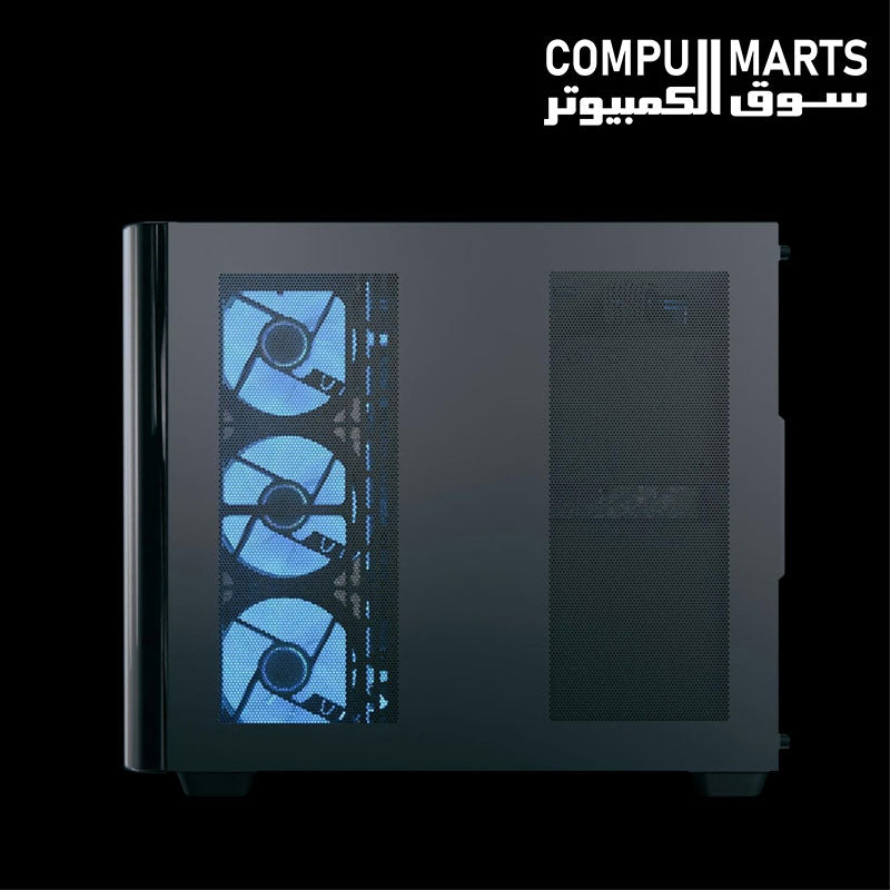 AeroCool P500C Black Mid-Tower PC Case with 750W 80 PLUS Bronze PSU, 4 ARGB Fans, 450mm GPU Clearance