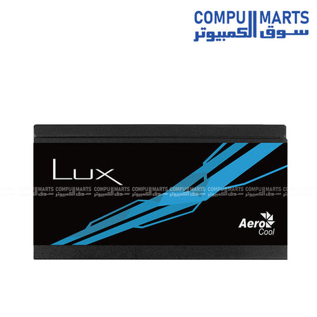 Aerocool LUX 750W โ Power Supply Unit โ Bronze Certified โ Silent Fan โ Flat Cables