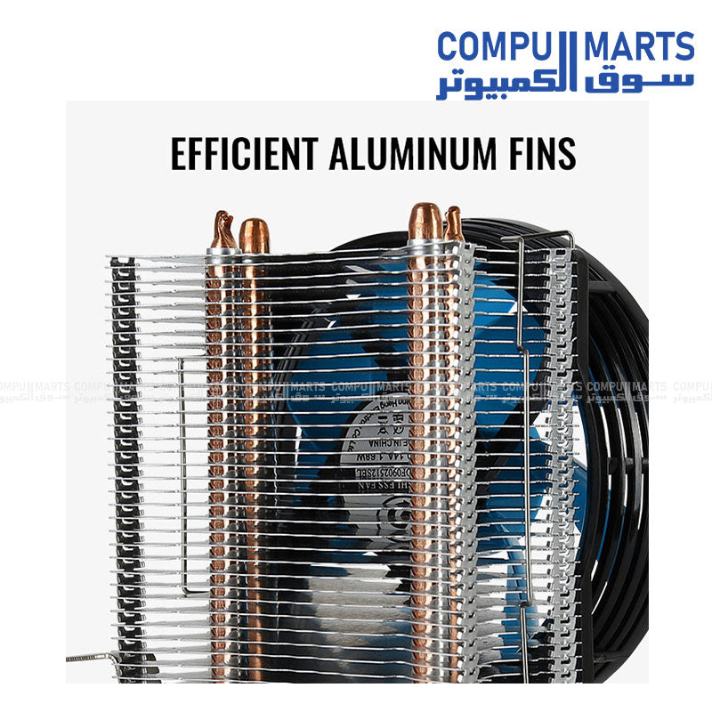 Aerocool Verkho 2 90mm PWM CPU Cooler with 6mm Heatpipes Egypt