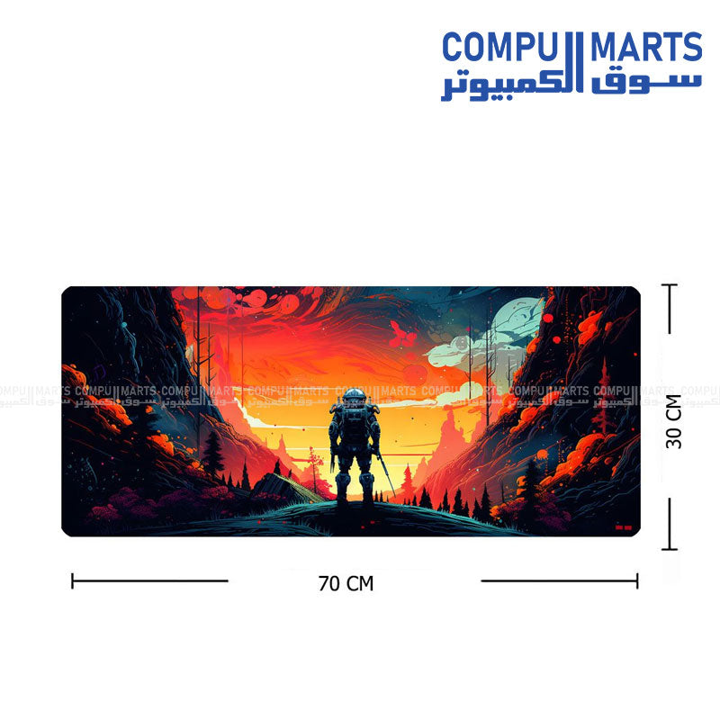 وسادات ماوس للألعاب XL - إصدار سريع | 70 × 30 سم - قاعدة مضادة للانزلاق