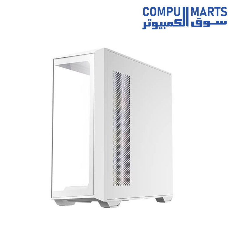 Antec C3 ARGB Mid-Tower ATX PC case with tempered glass side panel, 3 x 120mm ARGB front fans and 1 x 120mm rear fan included, optimized airflow, and liquid cooling support up to 360mm radiator.