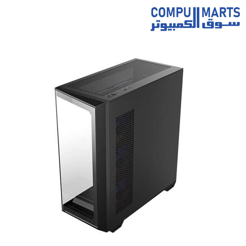 Antec C3 ARGB Mid-Tower ATX PC case with tempered glass side panel, 3 x 120mm ARGB front fans and 1 x 120mm rear fan included, optimized airflow, and liquid cooling support up to 360mm radiator.