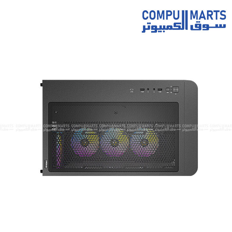 Antec C5 Curved Black gaming PC case with 4 ARGB fans