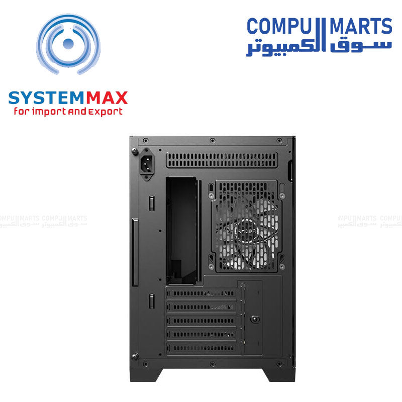 Antec FLUX M micro ATX gaming case tempered glass compact design ARGB fans high airflow USB-C